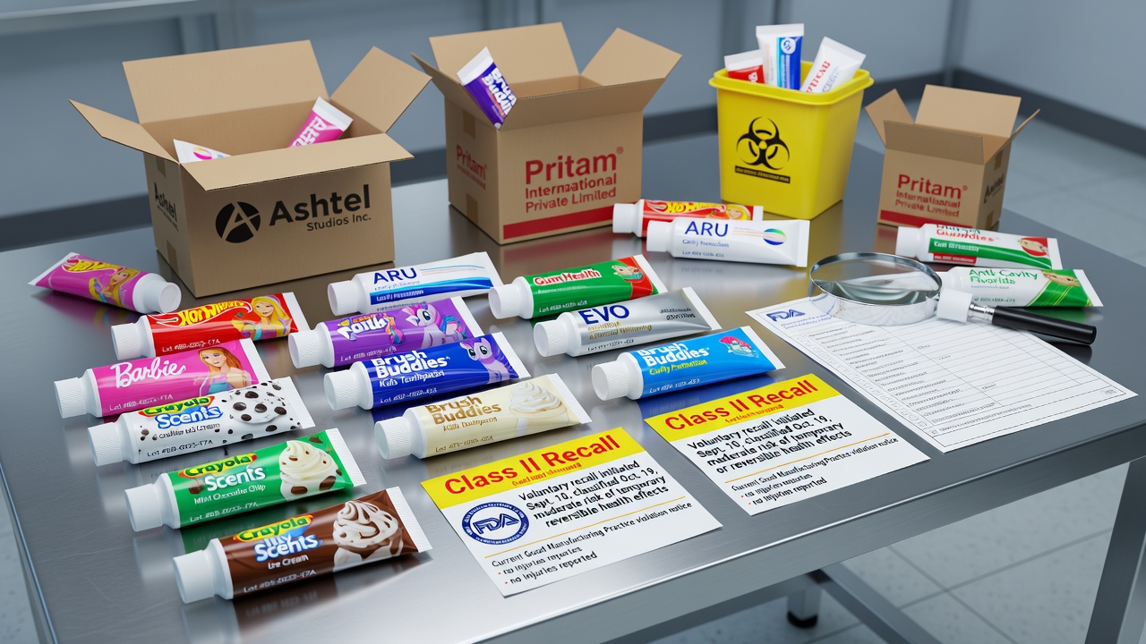 Manufacturer Pulls 17 Toothpaste Lines Over Manufacturing Quality Lapse