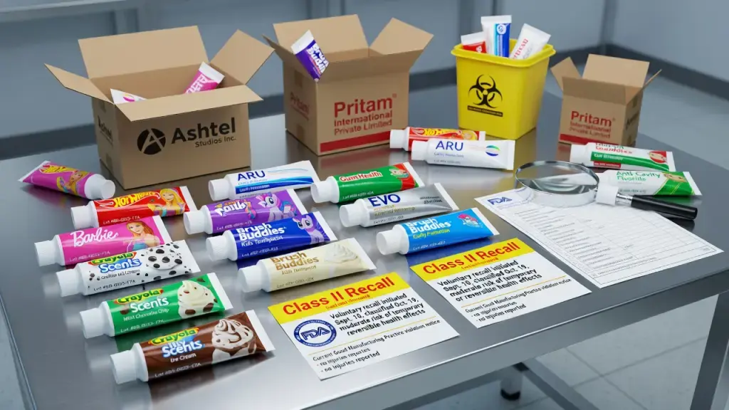 Manufacturer Pulls 17 Toothpaste Lines Over Manufacturing Quality Lapse